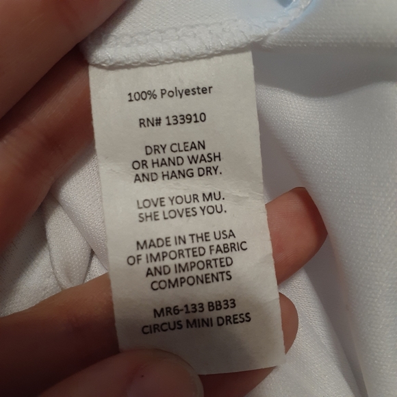 Show Me Your MuMu Blue Floral Circus Mini Babydoll Shift Dress Sz S NWOT - Picture 6 of 6